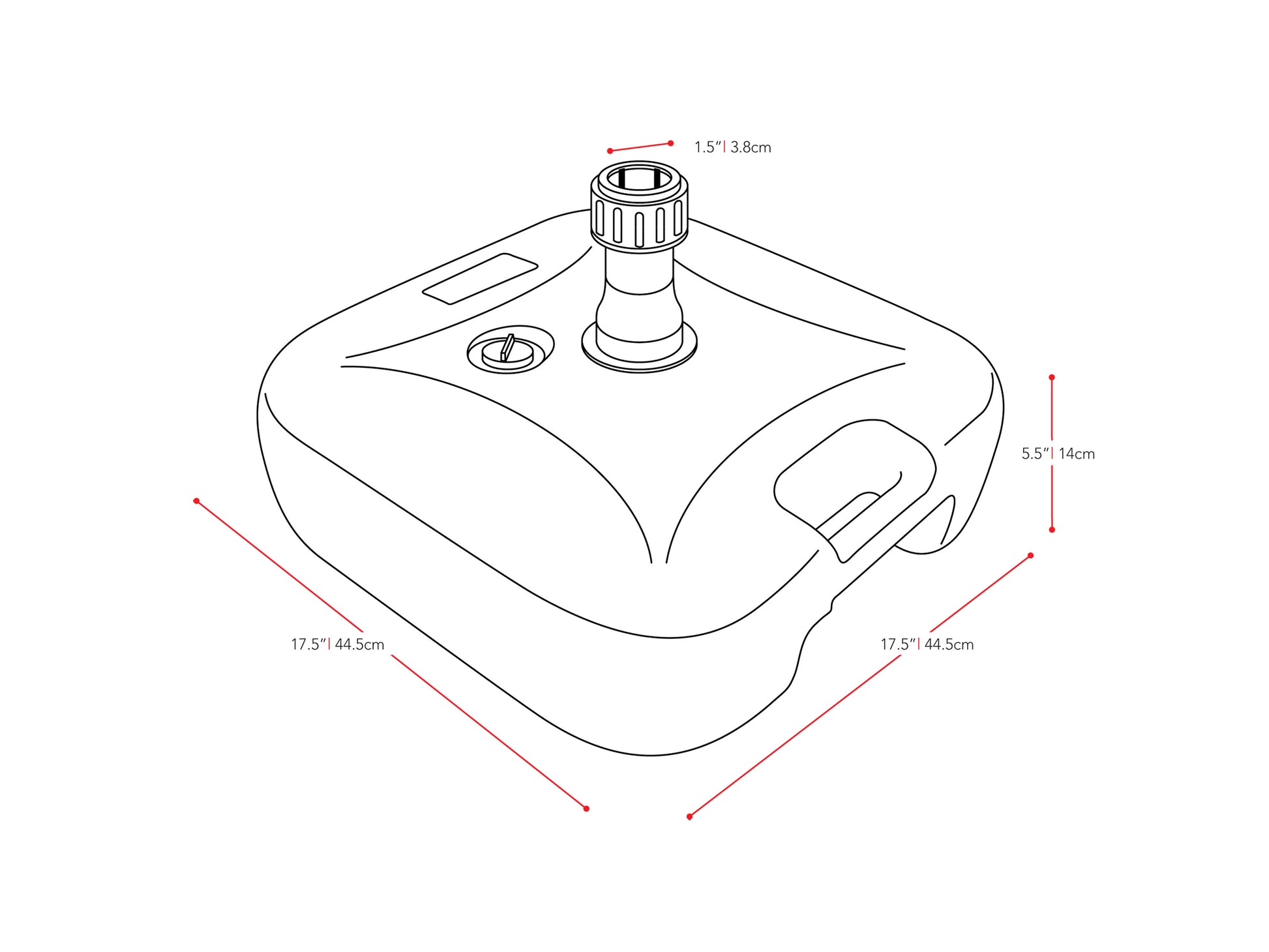 corliving patio umbrella base Patio Umbrella Base