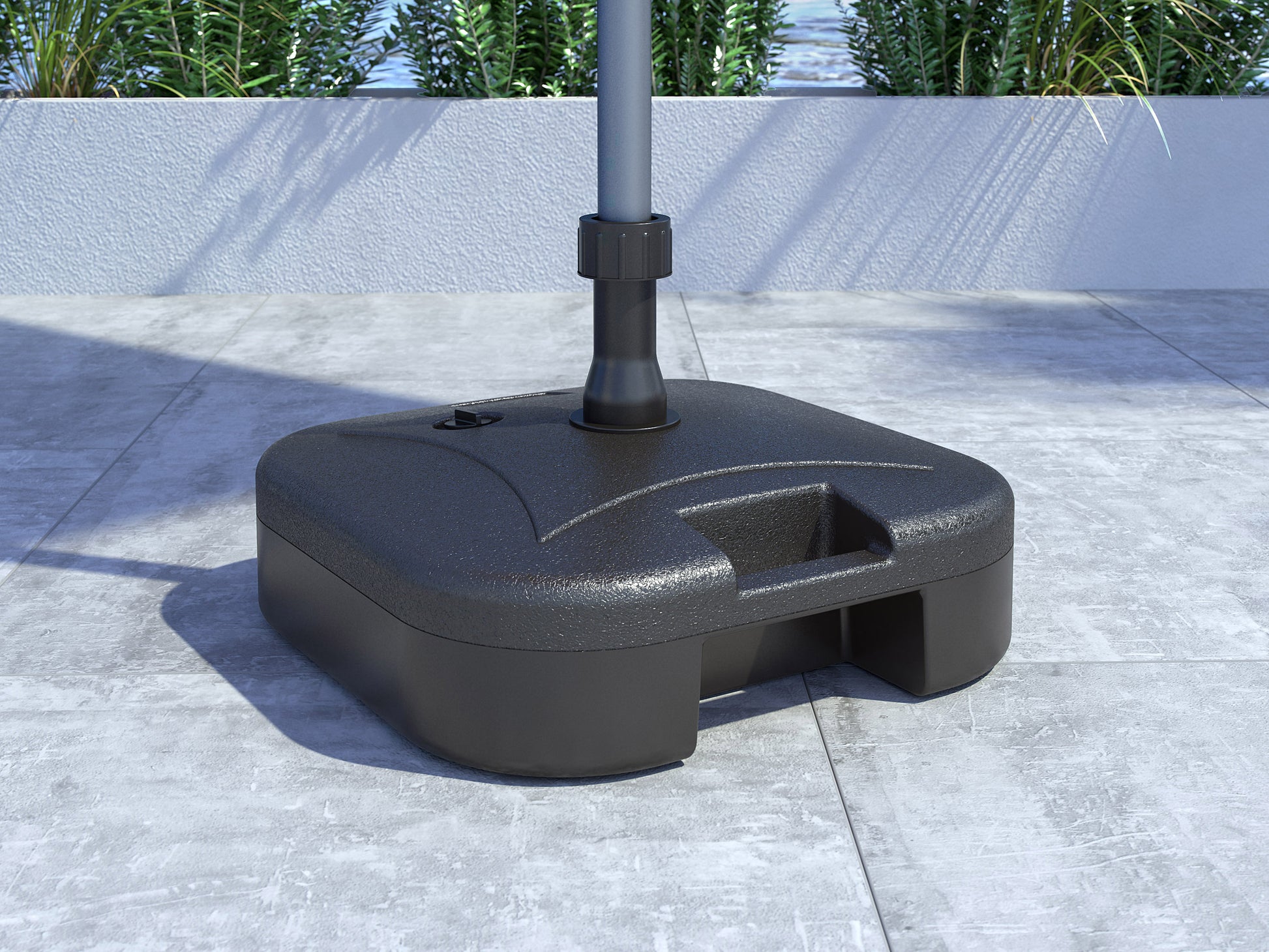 corliving patio umbrella base weights Patio Umbrella Base