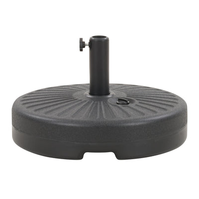 dark grey 10ft patio umbrella, round tilting with base 200 Series product image CorLiving#color_dark-grey