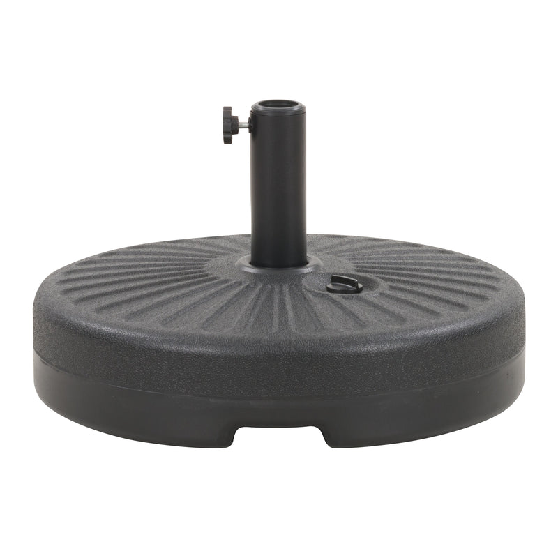 sand grey large patio umbrella, tilting with base 700 Series product image CorLiving