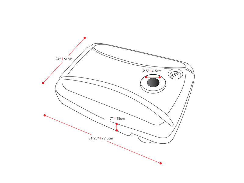  umbrella base with wheels CorLiving measurements diagram CorLiving