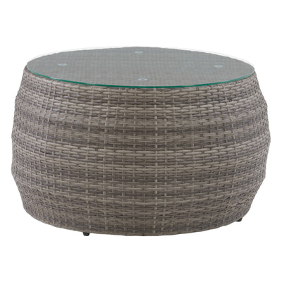 grey weave Wicker Coffee Table Parksville Collection product image by CorLiving#color_blended-grey-weave
