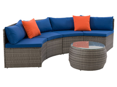 blended grey and oxford blue Curved Outdoor Sectional Set, 3pc Parksville Collection product image by CorLiving#color_blended-grey-and-oxford-blue