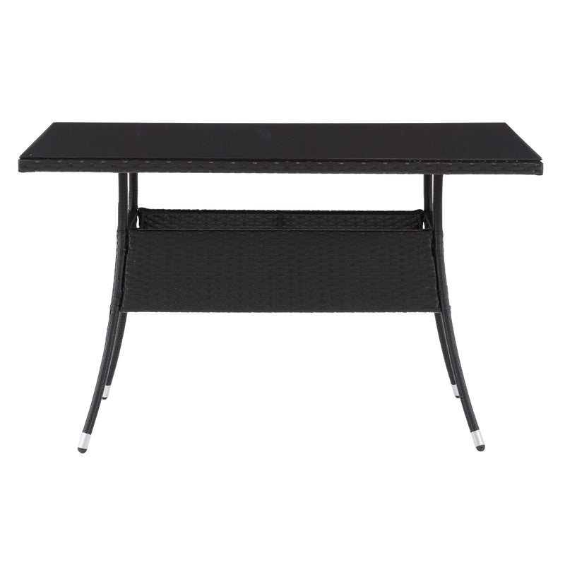 black Black Outdoor Dining Table Parksville Collection product image by CorLiving