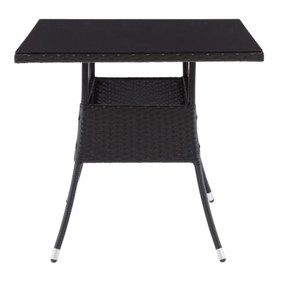 black Black Outdoor Dining Table Parksville Collection product image by CorLiving#color_black