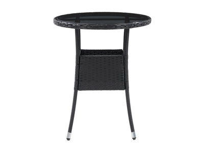 black and grey Patio Bistro Set, 3pc Parksville Collection product image by CorLiving#color_black-and-grey