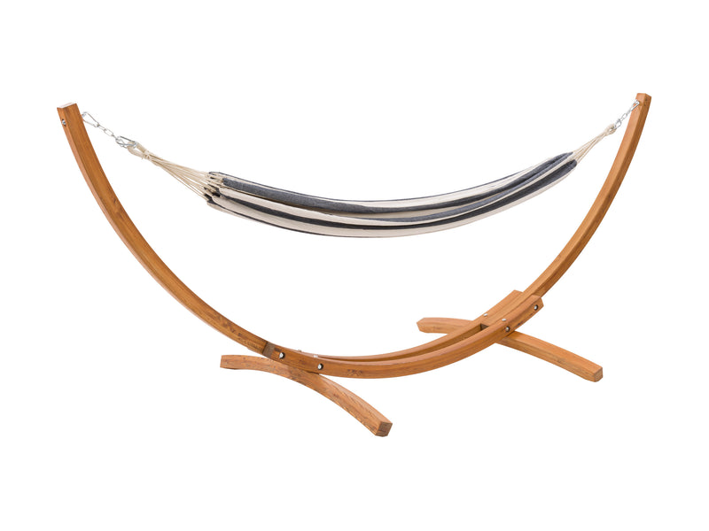 navy blue and white Hammock with Wood Stand Warm Sun Collection product image by CorLiving