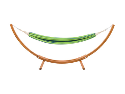 blue and green Hammock with Wood Stand Warm Sun Collection product image by CorLiving#color_blue-and-green