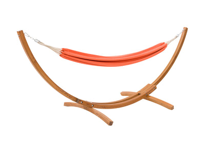 orange Hammock with Wood Stand Warm Sun Collection product image by CorLiving#color_orange