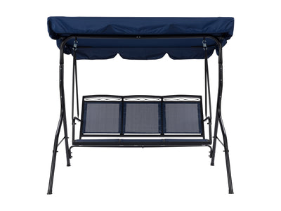 navy blue Patio Swing With Canopy Veda Collection product image by CorLiving#color_navy-blue