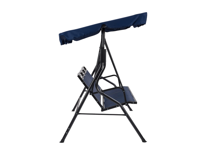 navy blue Patio Swing With Canopy Veda Collection product image by CorLiving