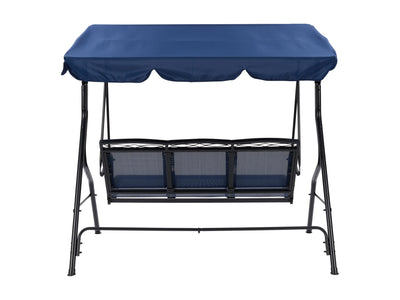 navy blue Patio Swing With Canopy Veda Collection product image by CorLiving#color_navy-blue