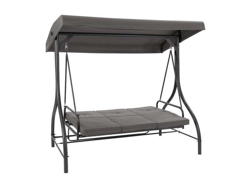 grey Patio Swing With Canopy, Convertible Elia Collection product image by CorLiving