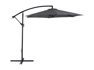 grey cantilever patio umbrella, tilting Persist Collection product image CorLiving#color_grey