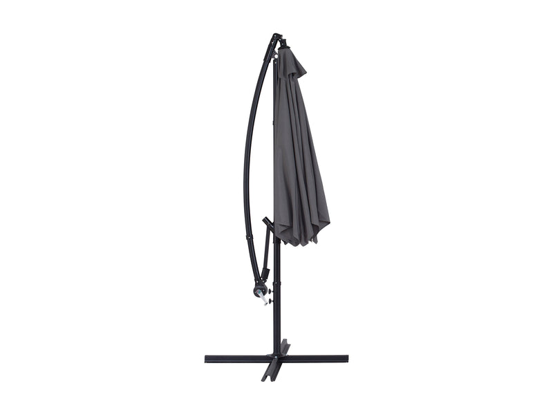 grey cantilever patio umbrella, tilting Persist Collection product image CorLiving