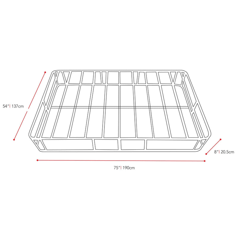 Full / Double Box Spring measurements diagram by CorLiving