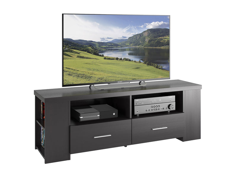 black TV Stand for TVs up to 75" Fernbrook Collection product image by CorLiving