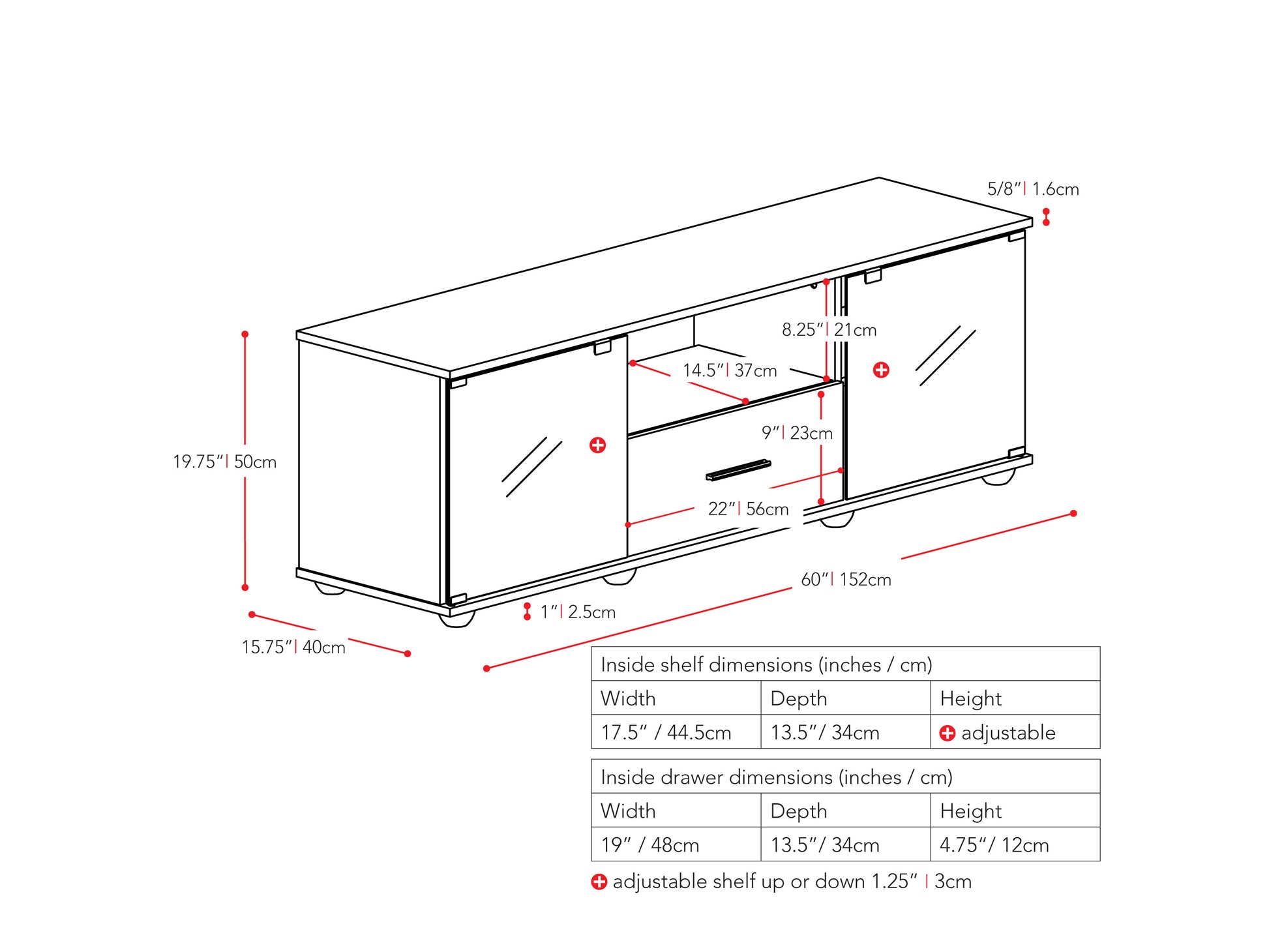 Black wooden TV stand with open shelving and two sliding barn doors, designed for TVs up to 75 inches, featuring a rustic finish and ample storage space for media accessories.