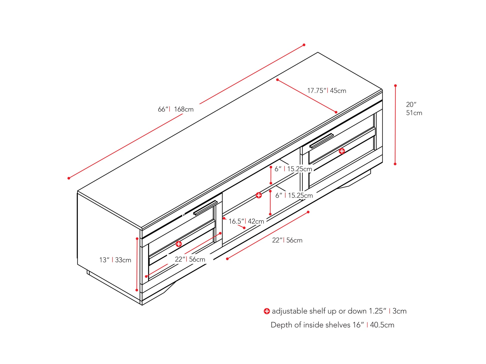 Modern TV stand for up to 85" TVs, featuring a sleek black finish with two spacious open shelves and a sturdy metal frame, ideal for contemporary living rooms and entertainment centers.