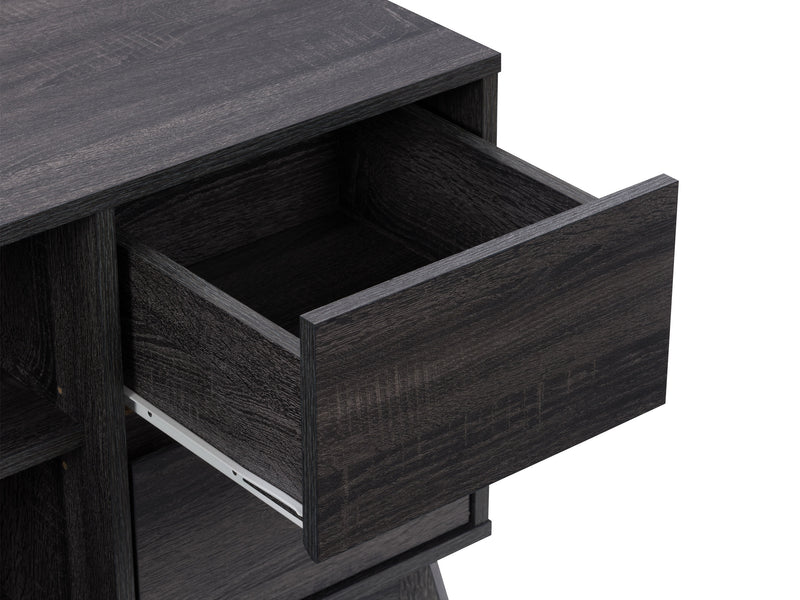 dark grey Modern TV Stand for TVs up to 55" Hollywood Collection detail image by CorLiving