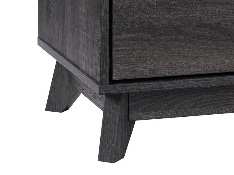 dark grey Modern TV Stand for TVs up to 55" Hollywood Collection detail image by CorLiving