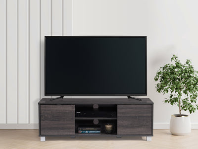 dark grey Modern TV Stand for TVs up to 55" Hollywood Collection lifestyle scene by CorLiving#color_dark-grey