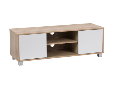 brown and white Modern TV Stand for TVs up to 55" Hollywood Collection product image by CorLiving#color_brown-and-white