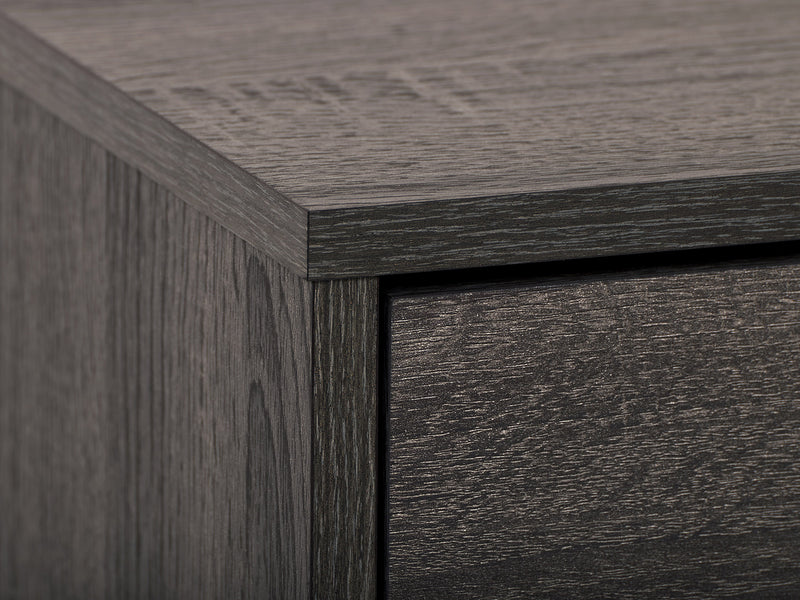 dark grey TV Bench with Cabinet Storage, TVs up to 85" Cole Collection detail image by CorLiving