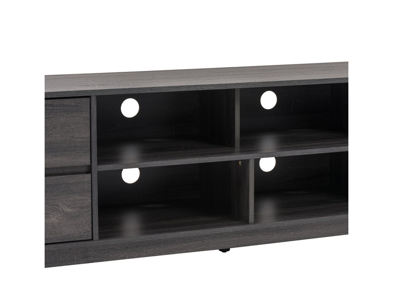 grey Modern TV Stand for TVs up to 85" Hollywood Collection detail image by CorLiving