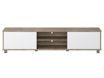 brown and white Modern TV Stand for TVs up to 85" Hollywood Collection product image by CorLiving#color_brown-and-white