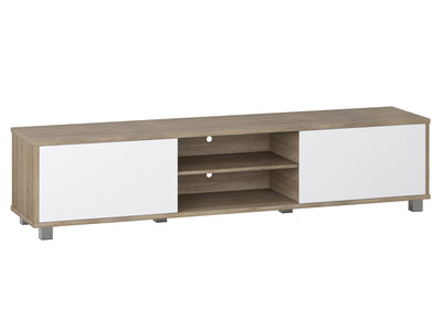 brown and white Modern TV Stand for TVs up to 85" Hollywood Collection product image by CorLiving#color_brown-and-white