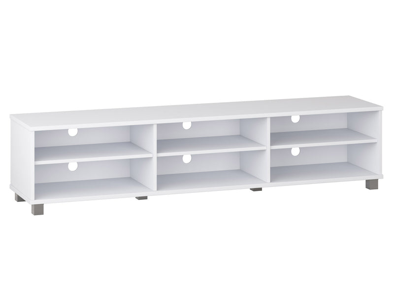 white Modern TV Stand for TVs up to 85" Hollywood Collection product image by CorLiving