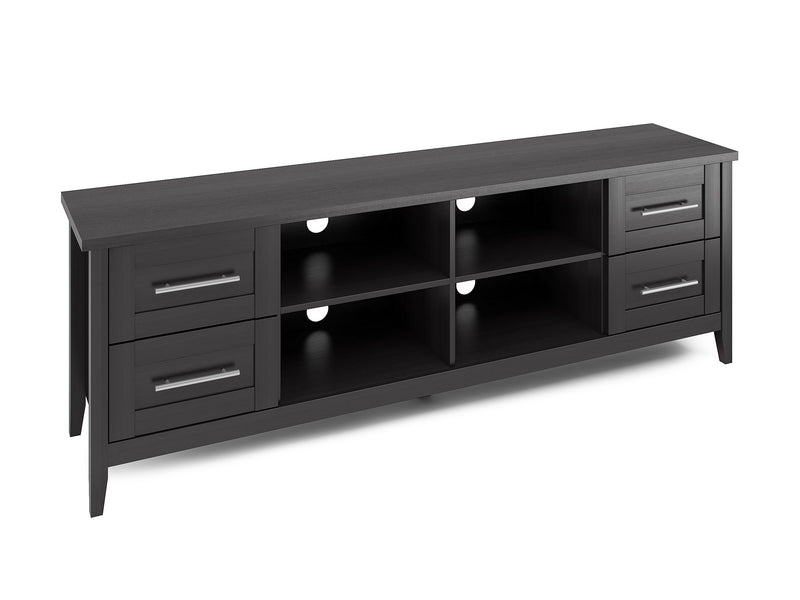 black Wide TV Stand for TVs up to 85" Jackson Collection product image by CorLiving