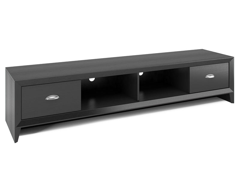 black TV Stand for TVs up to 85" Lakewood Collection product image by CorLiving