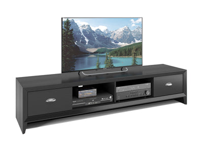 black TV Stand for TVs up to 85" Lakewood Collection product image by CorLiving#color_black