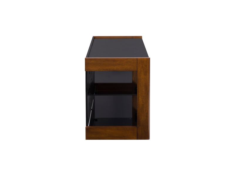 espresso Wood TV Stand for TVs up to 75" Milan Collection product image by CorLiving