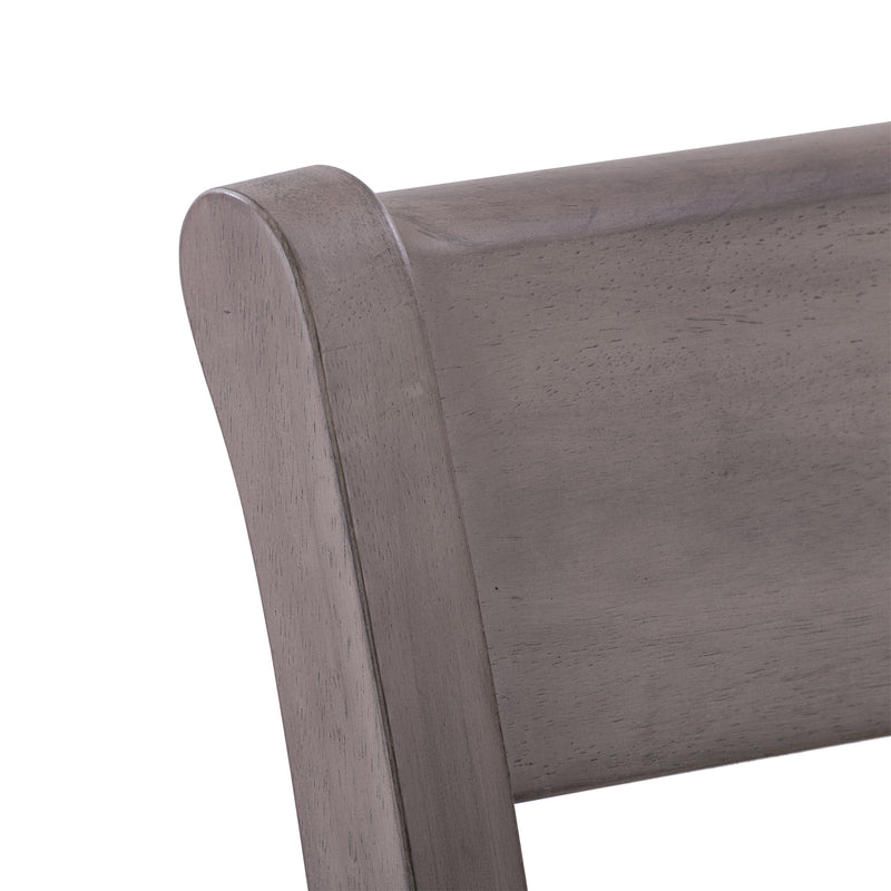 washed grey Counter Height Dining Chairs Set of 2 New York Collection detail image by CorLiving