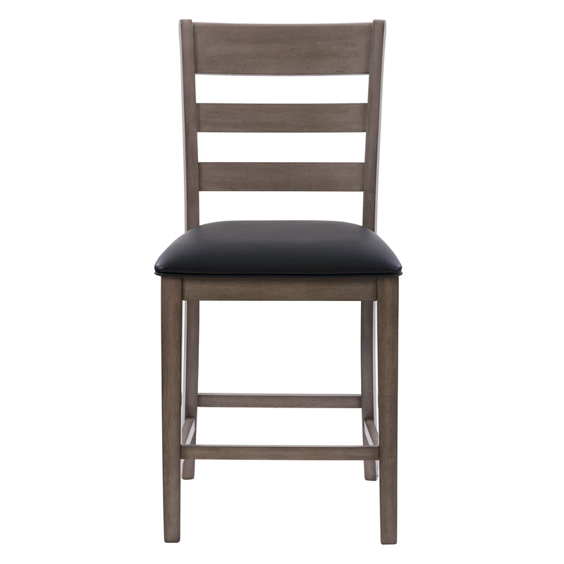 washed grey Counter Height Dining Chairs Set of 2 New York Collection product image by CorLiving