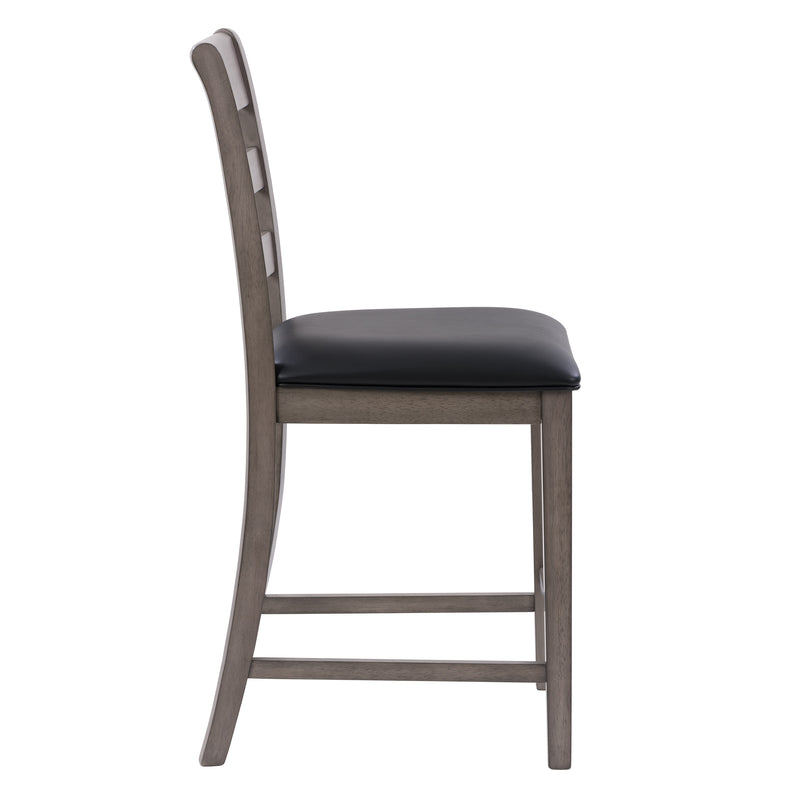 washed grey Counter Height Dining Chairs Set of 2 New York Collection product image by CorLiving