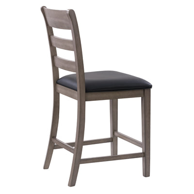 washed grey Counter Height Dining Chairs Set of 2 New York Collection product image by CorLiving#color_new-york-washed-grey-and-black