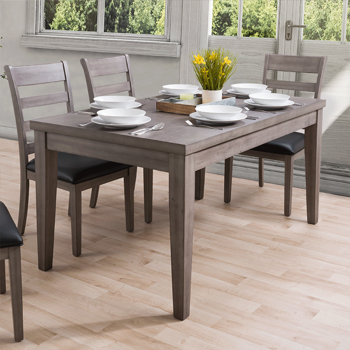 washed grey Wooden Dining Table New York Collection product image by CorLiving