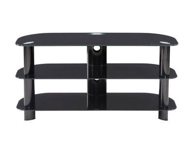 black Glass TV Stand for TVs up to 48" Laguna Collection product image by CorLiving#color_black