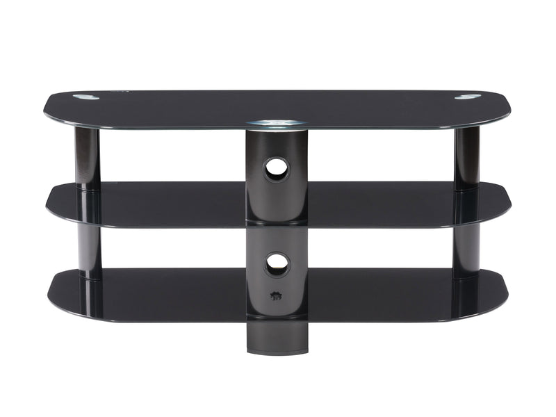 black Glass TV Stand for TVs up to 48" Laguna Collection product image by CorLiving