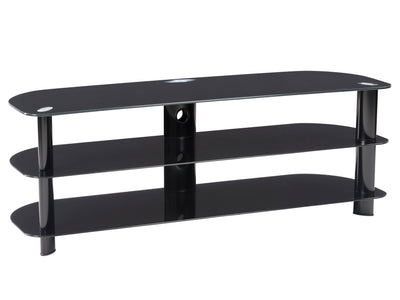 black Glass TV Stand for TVs up to 65" Laguna Collection product image by CorLiving#color_black