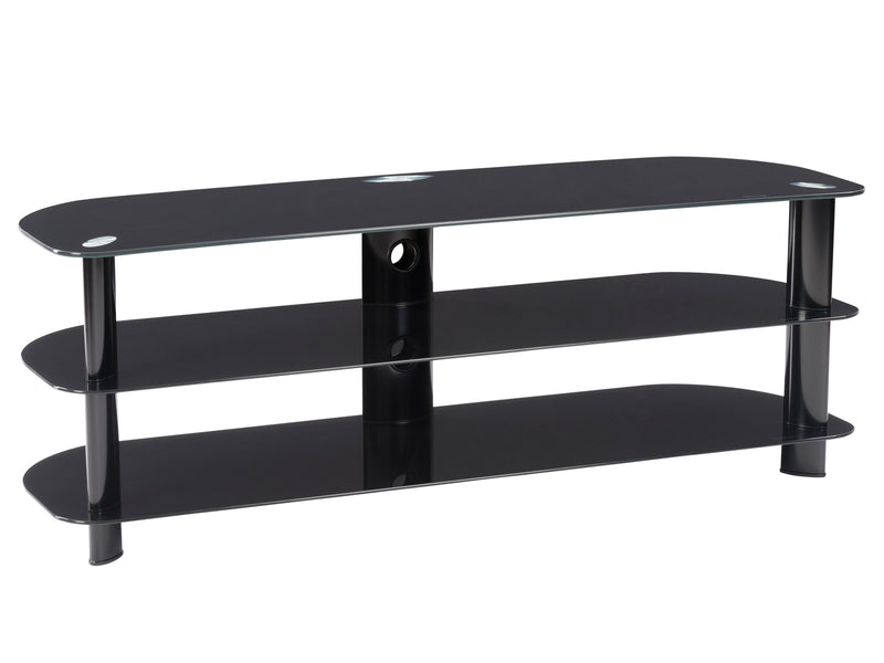 black Glass TV Stand for TVs up to 65" Laguna Collection product image by CorLiving