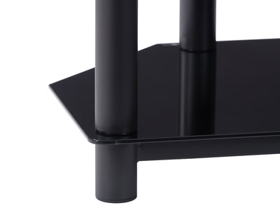 Black TV Bench for TVs up to 85" Travers Collection detail image by CorLiving#color_black