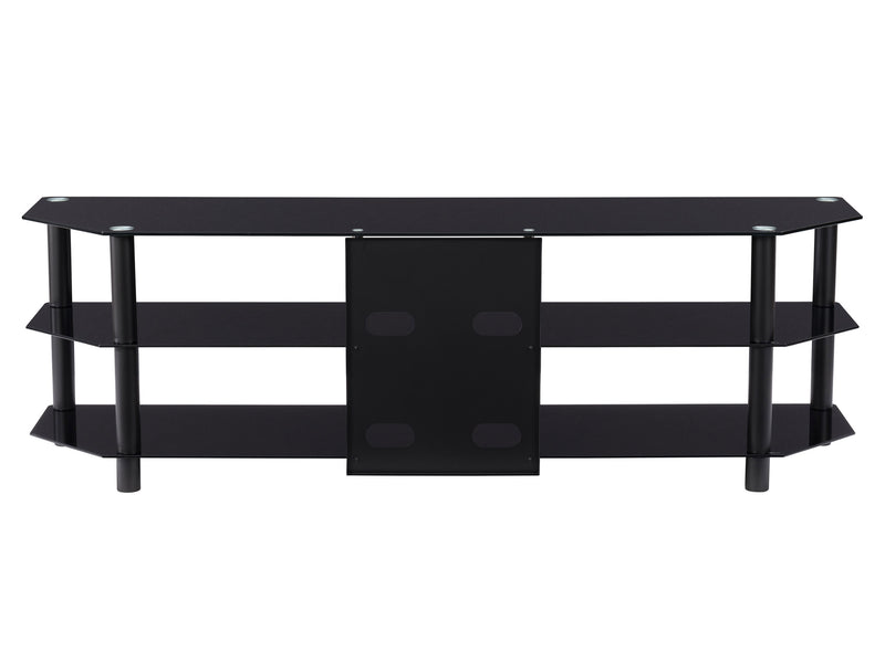 Black TV Bench for TVs up to 85" Travers Collection product image by CorLiving