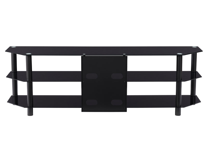 Black TV Bench for TVs up to 85" Travers Collection product image by CorLiving