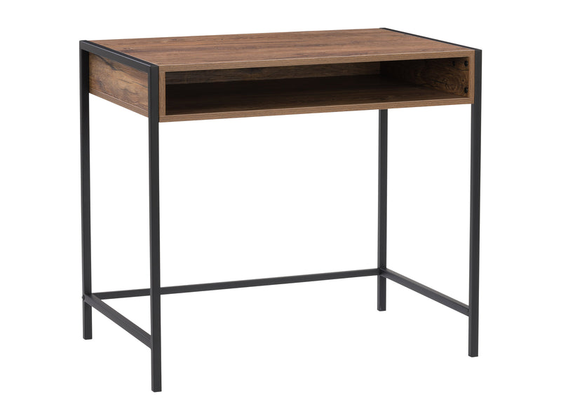 brown and black Desk with Storage Rayne Collection product image by CorLiving