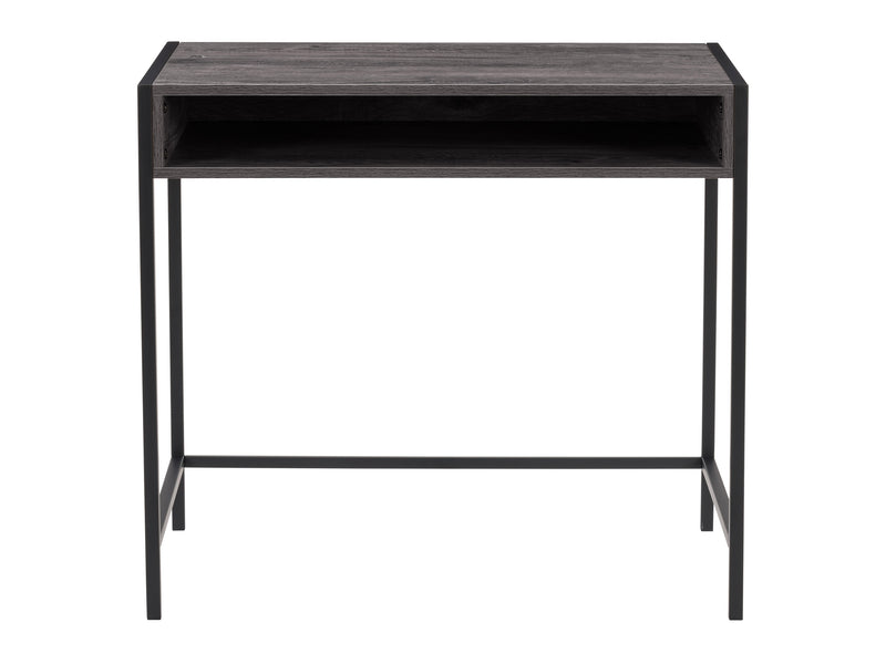 dark grey and black Desk with Storage Rayne Collection product image by CorLiving